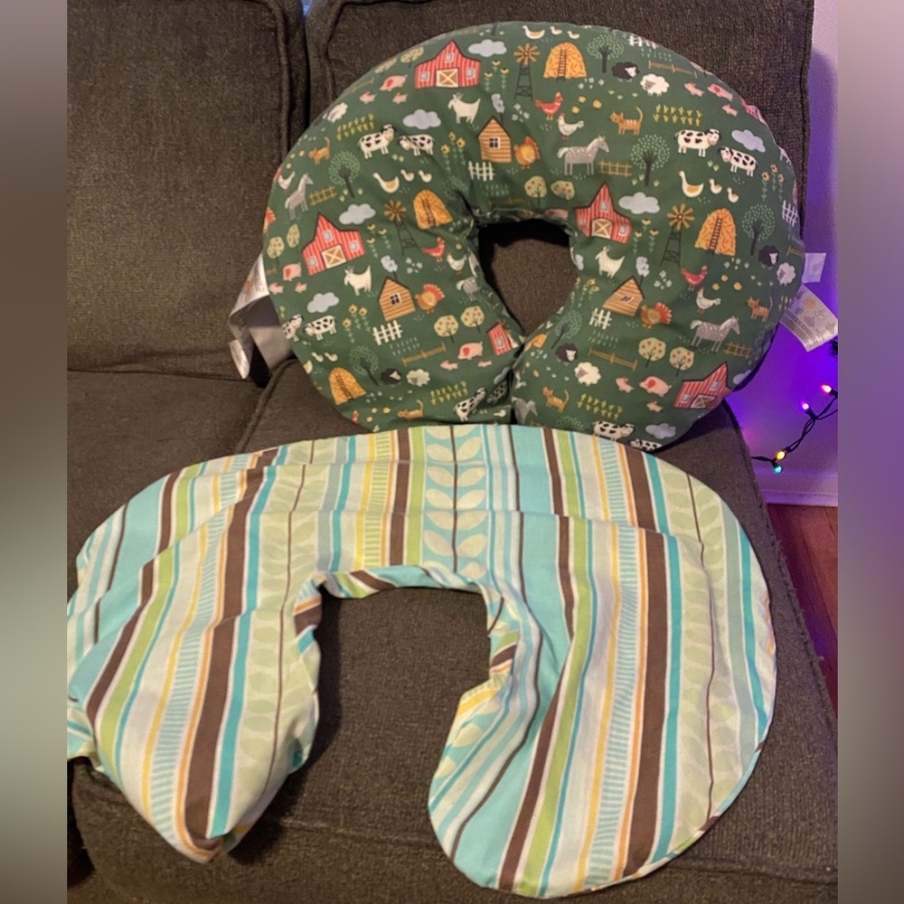 SOLD Boppy Nursing Pillow & 2 Pillowcases